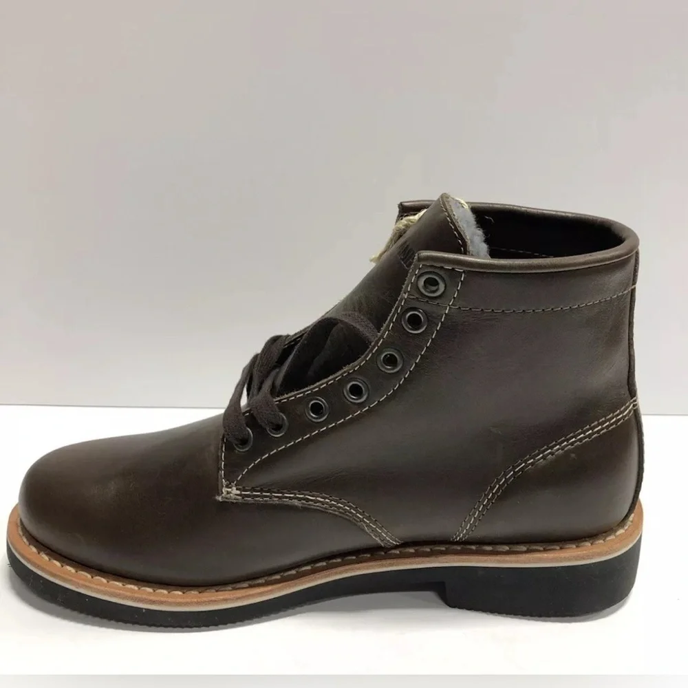 Superlamb Men’s Gobi, Brown Leather Desert Boot, Size 7.5D